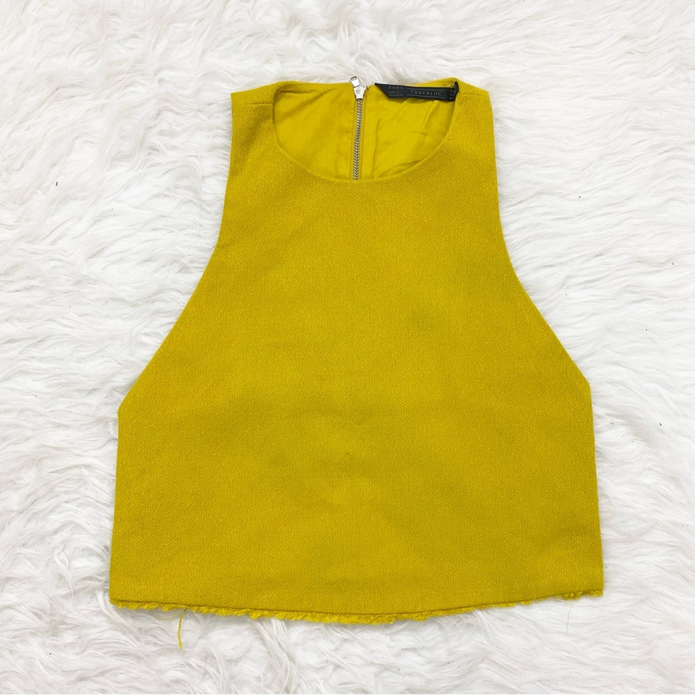 Zara Yellow Sleeveless Top - Picture 3 of 6